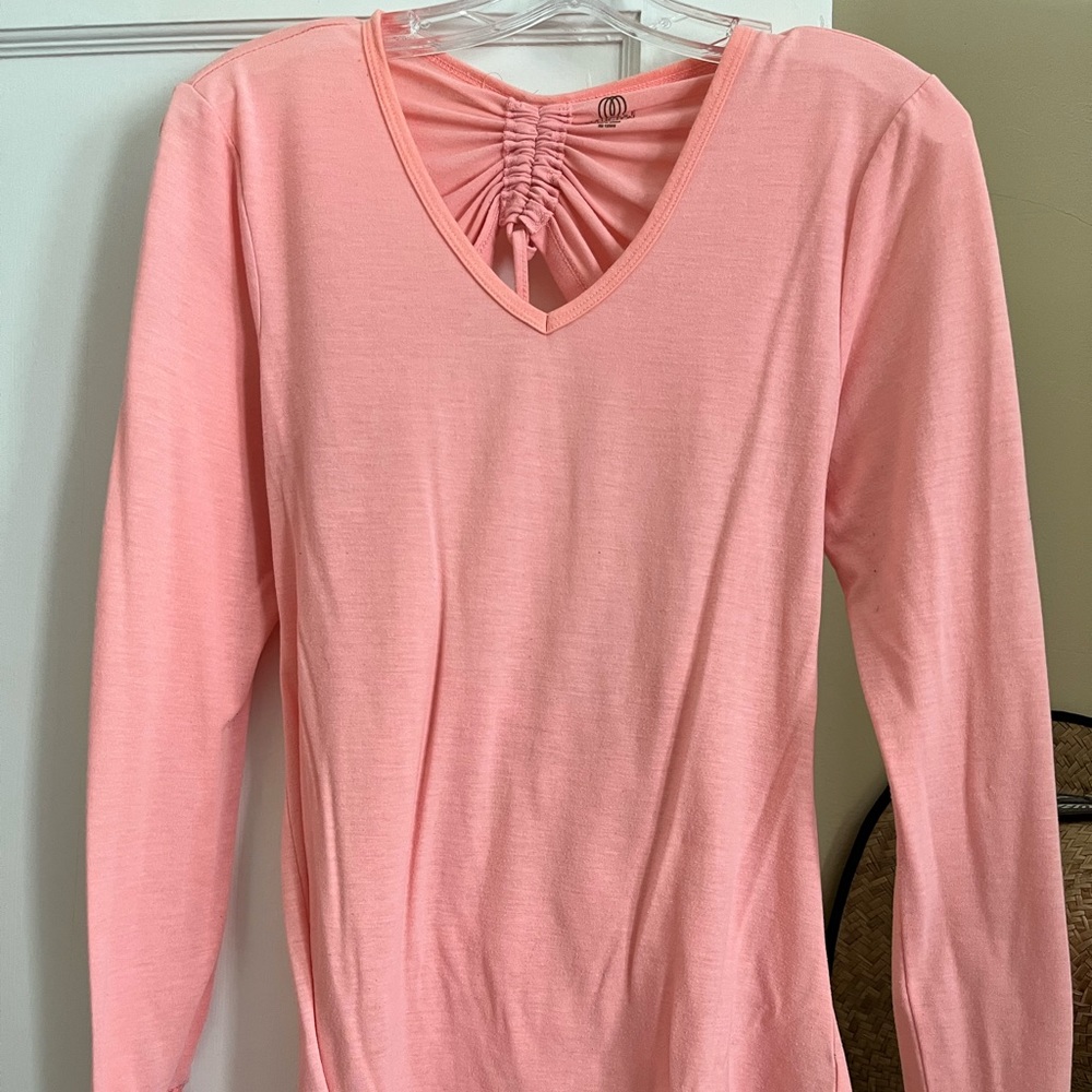 Coral yoga top